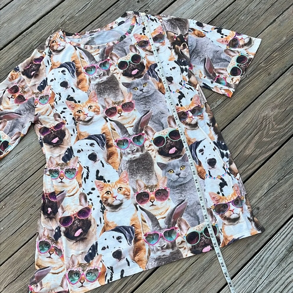 Secret Treasures cats, dogs & bunny sleepwear L-XL